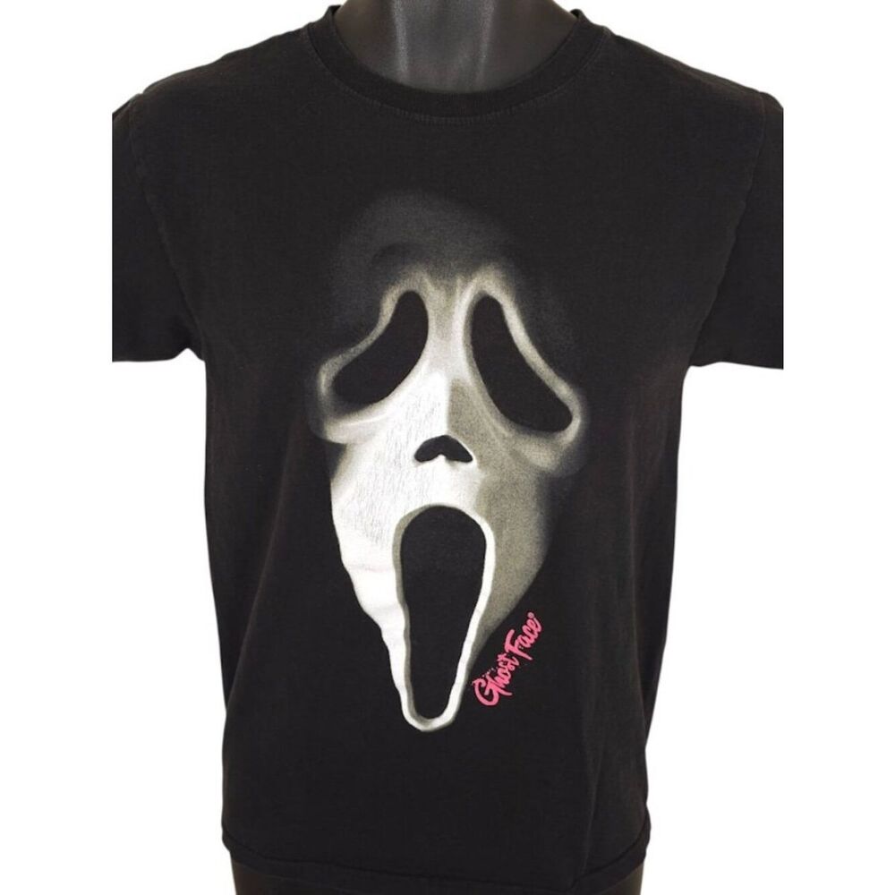 Scream Movie T Shirt Mens Size Small Black Ghostface Horror Movie Promo